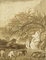 The Holy Family And The Miracle Of The Palm Tree - Giovanni Domenico Tiepolo