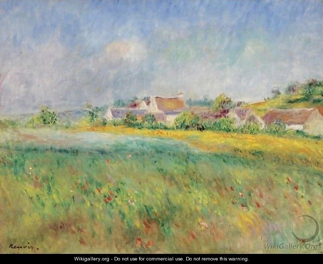 Le Village De Bonnecourt - Pierre Auguste Renoir