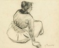 Femme Assise - Camille Pissarro
