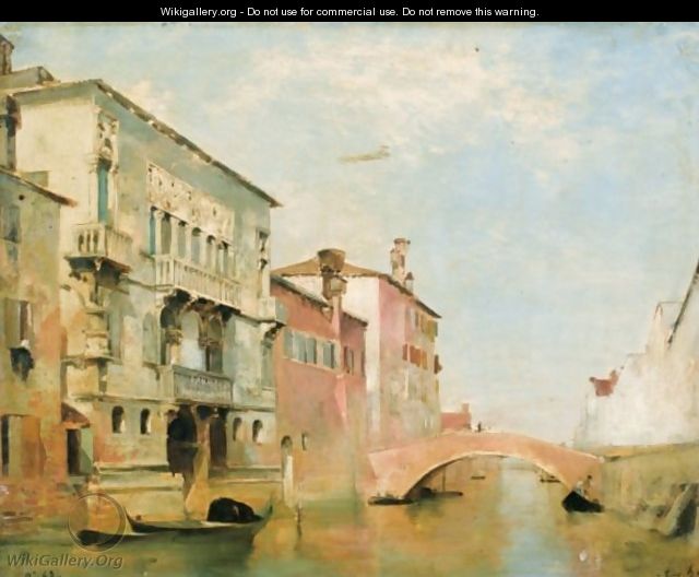 View Of Canal Della Misericordia, Venezia - Eugene Fromentin