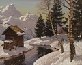 Winter Landscape - Mikhail Markianovich Germachev