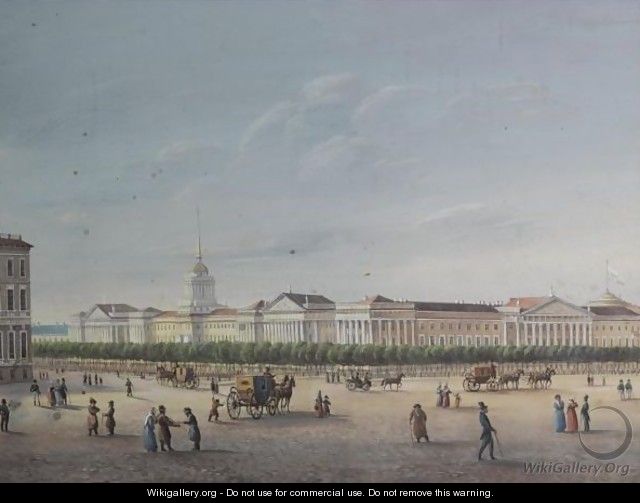 View Of The Admiralty, St.Petersburg - Russian School