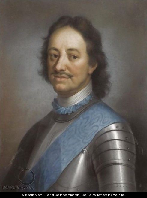 Portrait Of Peter The Great - Nikolaus Lauer