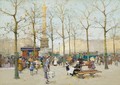 Paris, Place De La Bastille - Eugene Galien-Laloue