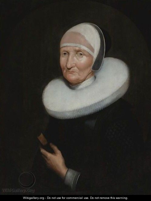 Portrait Of Anna Tusnaque - Dutch School