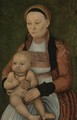 Portrait Of A Mother And Child - (after) Lucas The Elder Cranach