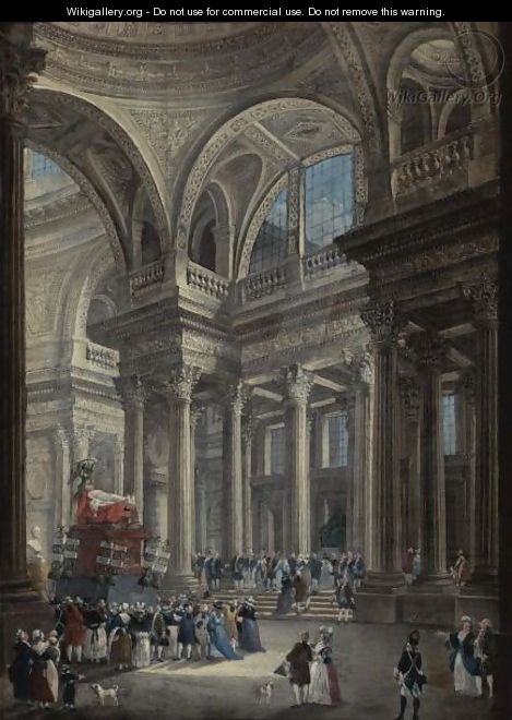 View Of The Pantheon After The Transfer Of Voltaire