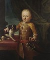 Portrait Of A Boy With His Dog - (after) Giuseppe Bonito