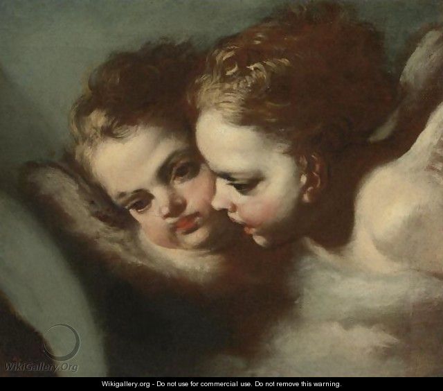 Two Putti - (after) Francesco Solimena