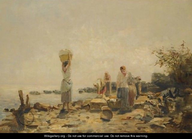 Washerwomen In Abbazia, Istria - Olga Wisinger-Florian