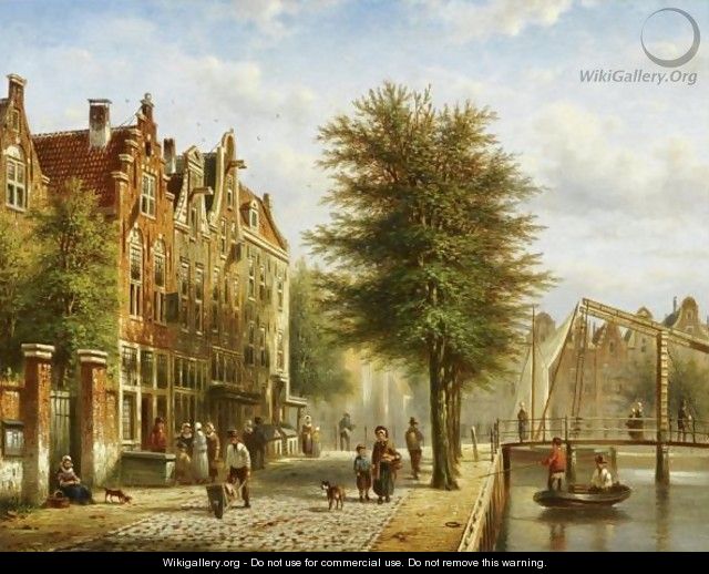 By The Canal - Johannes Franciscus Spohler