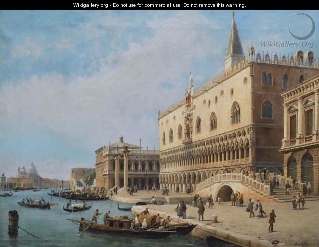 View Of The Palazzo Ducale, Venice - Luigi Querena