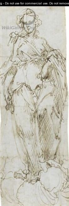 Figura Allegorica Femminile - (after) Bernardo Strozzi