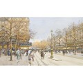 Les Champs Elysees - Eugene Galien-Laloue