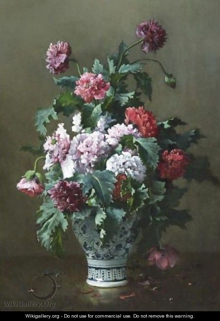 Vase Of Peonies - Eugene Claude