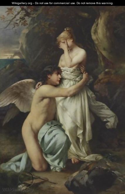 Cupid Comforting Psyche - Daniel Hock