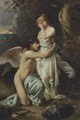 Cupid Comforting Psyche - Daniel Hock