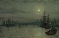 London Bridge -- Night - John Atkinson Grimshaw
