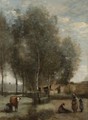 Sainte-Catherine-Les-Arras Prairies Plantee D'Arbres Avec Quelques Cabanes Au Fond - Jean-Baptiste-Camille Corot