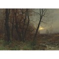 Autumn Walk In The Woods - Peder Monsted