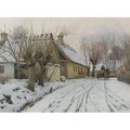 A Winter Day, Hoje Taastrup - Peder Monsted