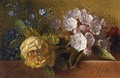 Flowers On A Ledge - George Jacobus Johannes Van Os