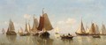 Shipping Off The Coast - Everhardus Koster