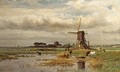 A Windmill In A Polder Landscape 3 - Paul Joseph Constantine Gabriel
