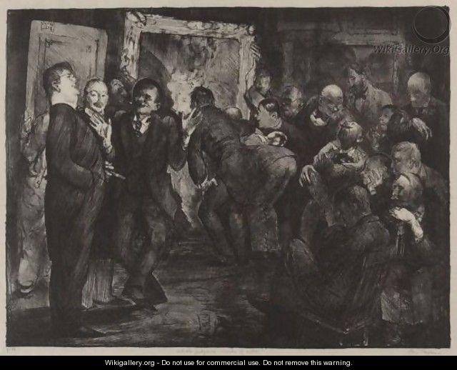 Artists Judging Works Of Art, Second State - George Wesley Bellows