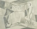 Verre, Pipe Et Journal - Juan Gris