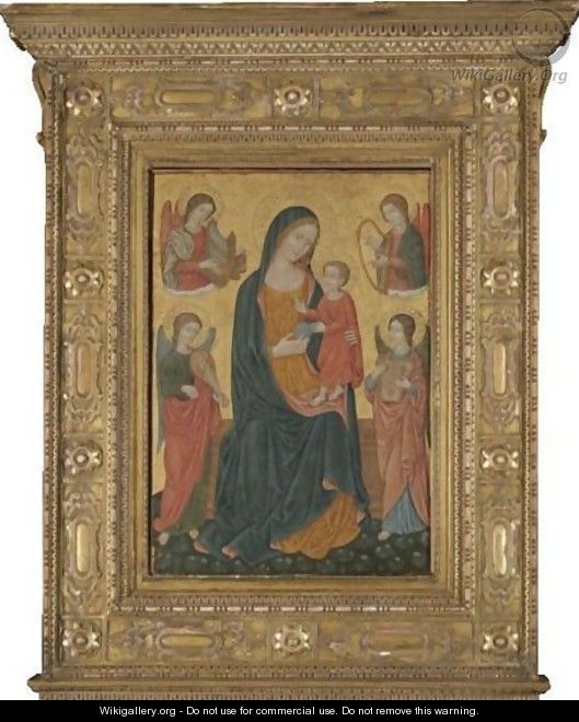 The Madonna And Child With Saints - Italian School