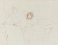 Femme Au Plateau, Petit Dejeuner, Madame Baron Et Mademoiselle Popo - Henri De Toulouse-Lautrec