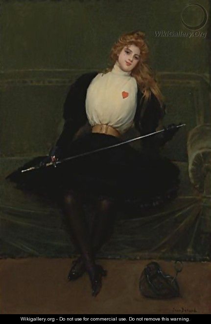 A Woman Fencer - Jean-Georges Beraud