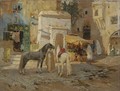 At Rest Outside The City Walls - Frederick Arthur Bridgman