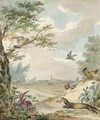 Landscape With A Hunting Weasel Mobbed By Birds - Aert Schouman