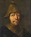 A Tronie Of A Soldier, Head And Shoulders, Wearing A Helmet And A Gorget - Pieter Jansz. Quast