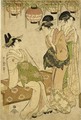 'Fujidana Shita No Tayu' (Tayu Beneath A Shelf Of Wisteria) - Kitagawa Utamaro