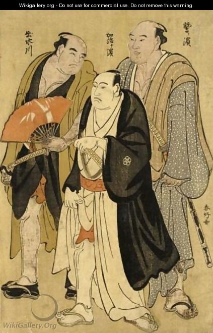 Three man - Katsukawa Shunsho