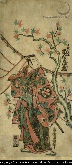 Ichimura Kamezo I As Goro Tokimune - Torii Kiyomasu II