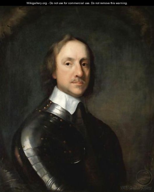 Portrait Of Oliver Cromwell, Lord Protector Of England - (after) Robert Walker