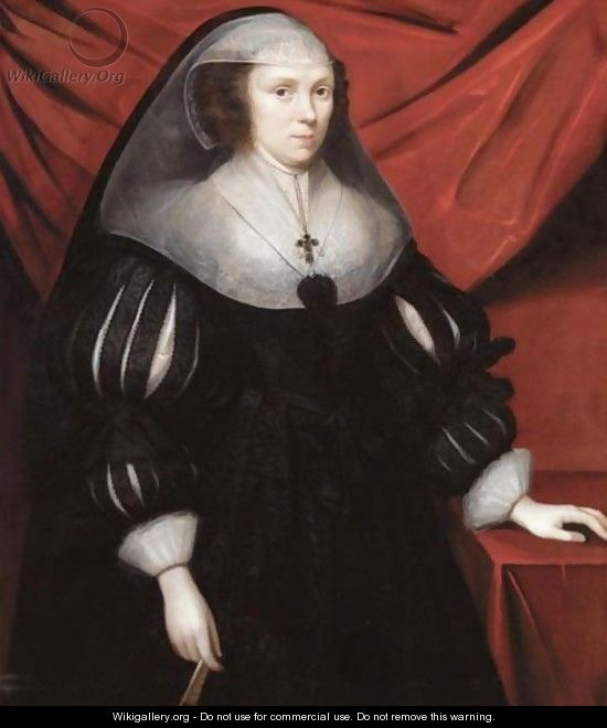 Portrait Of Magdalene Digby - Cornelius Jonson