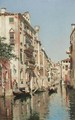 A Sunlit Venetian Backwater - Federico del Campo
