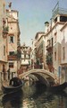 A Busy Venetian Bridge - Federico del Campo