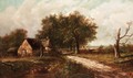 A Cottage In A Summer Landscape - Joseph Thors