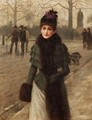 A Winter's Walk - (after) Sir George Clausen