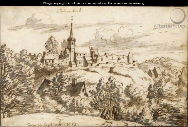 View Of The Abbey And Ruins Of Chaumont-Gistoux - Josua de Grave