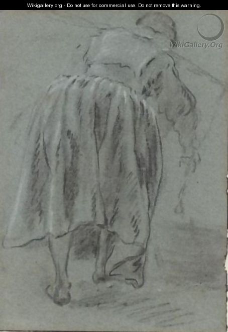 A Woman Bending To The Right, Seen From Behind - (after) Jan Miel