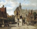 A Street In Vianen, Holland - Willem Koekkoek