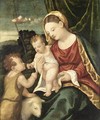 Madonna Col Bambino E San Giovannino - (after) Girolamo Da Santacroce