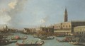 Il Bucintoro Di Ritorno Al Molo Il Giorno Dell'Ascensione - (Giovanni Antonio Canal) Canaletto